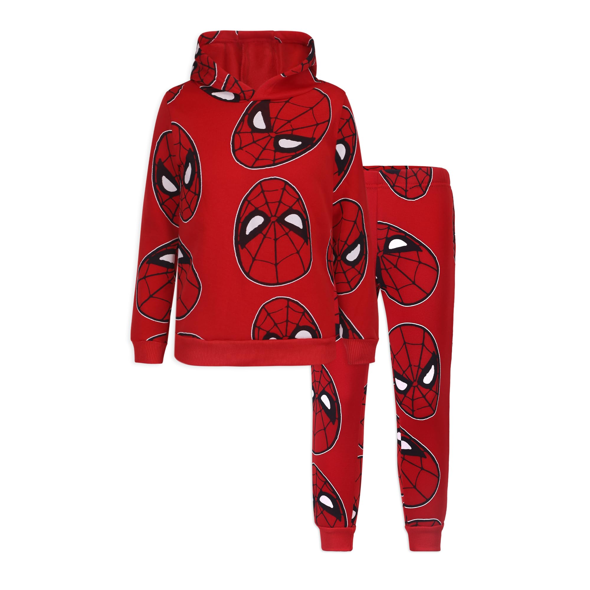 Marvel Spider-Man Boys 2 Piece Hoodie and Pant Sets for Toddlers and Big Kids